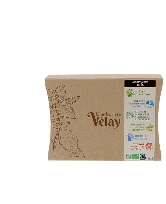Coffret carton thés l'Herboriste du Velay