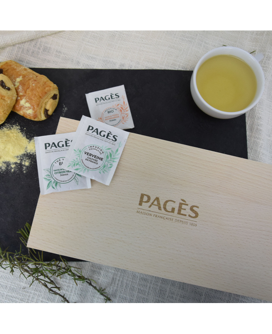 COFFRET BOIS FRANCAIS PAGÈS VIDE – 80 SACHETS