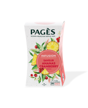 Infusion saveur Ananas Cranberry