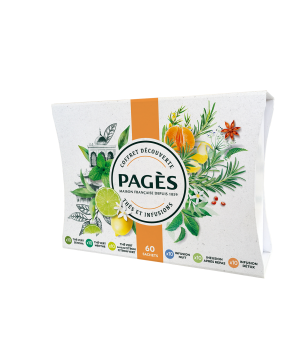 Coffret carton thés et infusions - 60 sachets